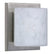 Satin Nickel with Carrera 4.375``x 4.375``x 3`` Glass and White Shade