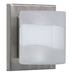 Satin Nickel with Opal- Frost 4.375``x 4.375``x 3`` Glass and Opal Shade