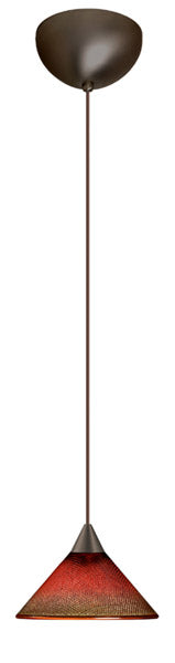 Buy bronze-with-sunset-2-5-x-5-5-x-5-5-glass-and-red-shade Kona Pendant by Besa