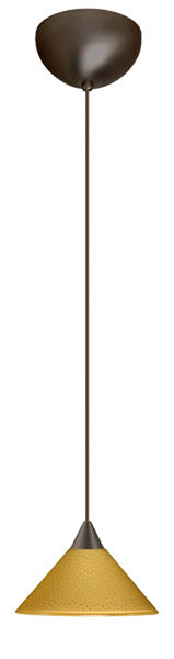 Buy bronze-with-mango-starpoint-2-5-x-5-5-x-5-5-glass-and-amber-brown-shade Kona Pendant by Besa