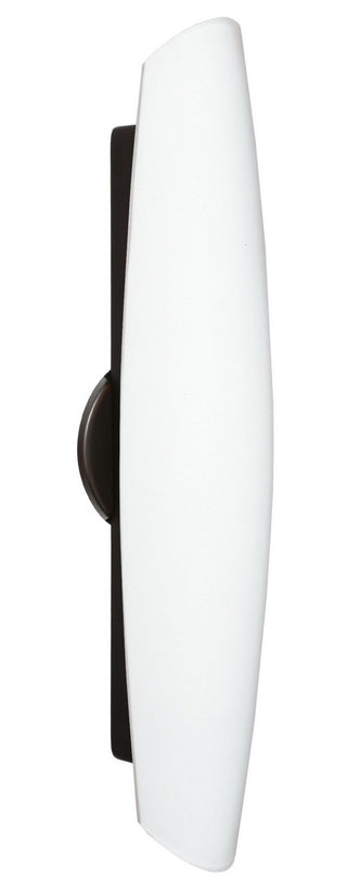 Buy bronze-with-opal-matte-21-25-x-4-5-x-3-25-glass-and-opal-shade Aero Sconce by Besa