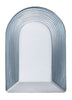 White/Clear with White 9.5``x 6.75``x 4.125`` Glass and Clear Textured Shade