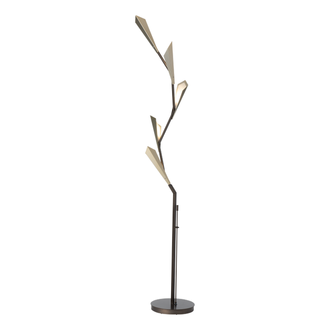 Quill Hanging Shade Ceiling Light by Hubbardton Forge - Black, White [Hubbardton Forge-241104-LED-10-02|MAIN]