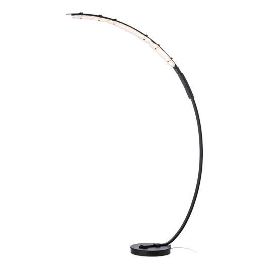 Glissade Floor Lamp by Hubbardton Forge - White with Clear Glass (ZM) Glass [Hubbardton Forge-241108-LED-02-ZM0749|MAIN]