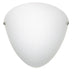 Satin Nickel with Opal Matte 9.625``x 9.625``x 3.75`` Glass and White Shade