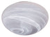 Marble with Marble 4``x 10``x 10`` Glass and White Shade