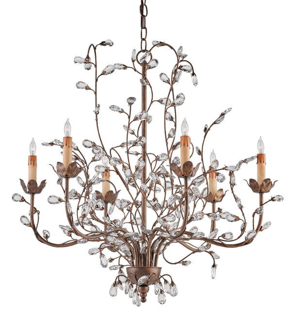 Crystal Bud Collection Chandelier by Currey and Company