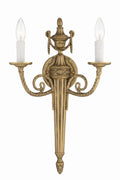 Cast Brass Wall Mount Outdoor (Damp) Wall Sconce by Crystorama