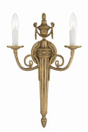 Cast Brass Wall Mount Outdoor (Damp) Sconce by Crystorama