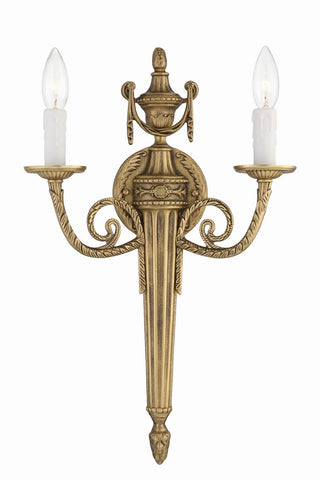 Buy matte-brass Cast Brass Wall Mount Outdoor (Damp) Sconce by Crystorama