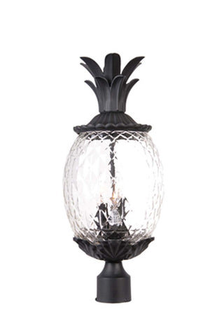 Buy matte-black-with-clear-glass-and-clear-shade Lanai Post Lantern by Acclaim Lighting