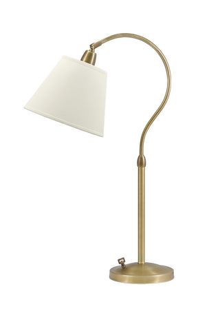 Buy weathered-brass-with-off-white-linen-hardback-glass-and-natural-cream-shade Hyde Park Table Lamp by House of Troy
