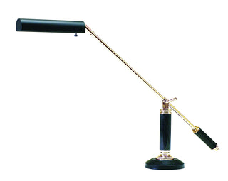 Buy black-polished-brass-with-metal-glass-and-metal-shade Grand Piano Desk Lamp by House of Troy