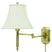 Antique Brass with Off-White Linen Softback Glass and Natural/Cream Shade