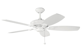 Buy white-finish-with-white-blades Canfield Ceiling Fan by Kichler