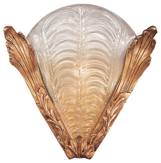 Buy french-gold-with-murano-glass-glass-and-clear-shade Metropolitan Sconce by Metropolitan