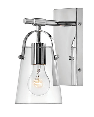 Buy chrome-with-clear-glass-and-clear-shade Foster Outdoor (Damp) Sconce by Hinkley