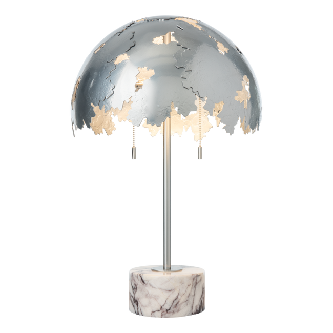 Pangea Lamp by Hubbardton Forge - Oil Rubbed Bronze, Marble Black, Pangea Dome Table Lamp [Hubbardton Forge-272103-SKT-14-MB|MAIN]