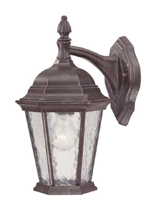 Buy marbleized-mahogany-with-clear-glass-and-clear-shade Telfair Wall Lantern by Acclaim Lighting