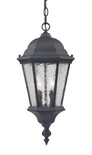 Buy matte-black-with-clear-glass-and-clear-shade Telfair Hanging Lanterns by Acclaim Lighting