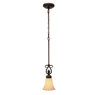 Buy cordoban-bronze-with-remolino-glass-glass-and-beige-tan-shade Torbellino Pendant by Golden