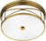 Antique Brass with Frosted White Glass Shade Glass and Frosted Shade
