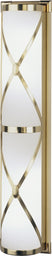 Antique Brass with Frosted White Cased Glass Shades Glass and Frosted Shade