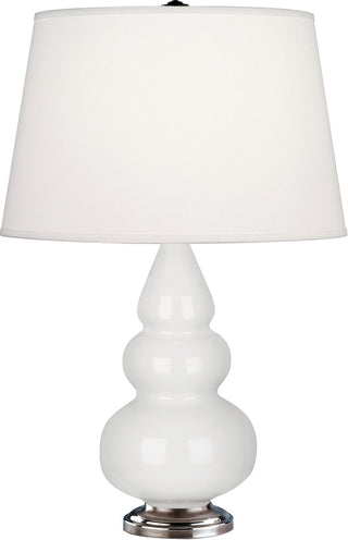 Buy lily-glazed-ceramic-w-antique-silvered Small Triple Gourd Lamp by Robert Abbey