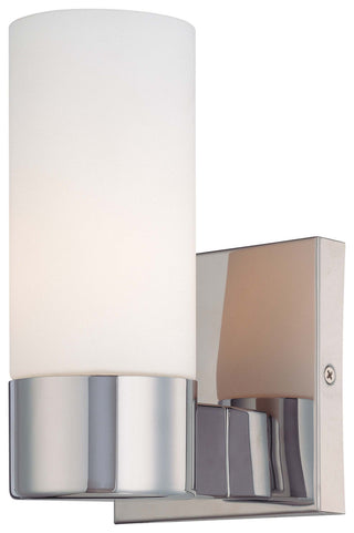 Buy chrome-with-etched-opal-glass-glass-and-opal-shade Outdoor (Damp) Sconce by Minka-Lavery