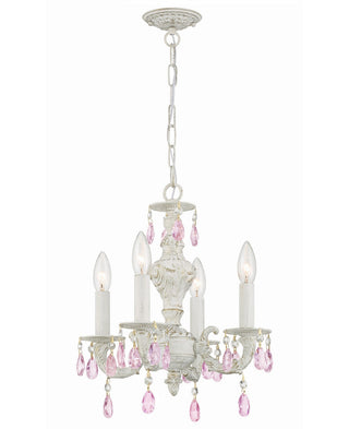 Buy antique-white-and-purple-shade Paris Market Chandelier by Crystorama