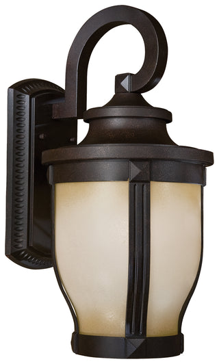 Buy corona-bronze-with-white-double-french-scavo-glass-and-white-shade Merrimack Outdoor (Wet) Wall Lantern by Minka-Lavery
