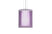 Satin Nickel with Transparent Amethyst/Opal 9.875``x 7.875``x 7.875`` Glass and Purple Shade