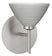 Satin Nickel with Titan 2.875``x 5``x 5`` Glass and Silver/Gray Shade