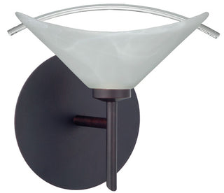 Buy bronze-with-marble-clear-2-75-x-7-5-x-5-5-glass-and-clear-shade Hoppi Sconce by Besa