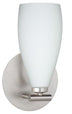 Satin Nickel with Opal Matte 7.5``x 4``x 4`` Glass and Opal Shade