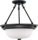 Close to Ceiling Mahogany Bronze Flush Mount Ceiling Light by Nuvo Lighting