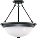 Close to Ceiling Mahogany Bronze Flush Mount Ceiling Light by Nuvo Lighting
