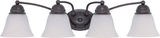 Buy mahogany-bronze-with-frosted-white-glass-and-frosted-shade Empire Vanity by Nuvo Lighting