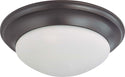 Close to Ceiling Mahogany Bronze Outdoor (Damp) Flush Mount Ceiling Light by Nuvo Lighting