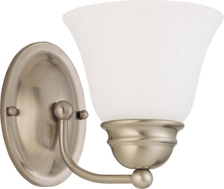 Buy brushed-nickel-with-frost-glass-and-frosted-shade Empire Vanity by Nuvo Lighting