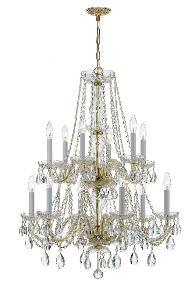 Traditional Crystal Outdoor (Damp) Chandelier by Crystorama