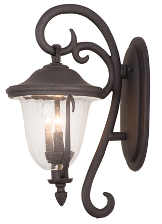 Buy textured-matte-black-with-clear-seedy-glass-and-clear-shade Santa Barbara Outdoor Outdoor (Wet) Wall Lanterns by Kalco