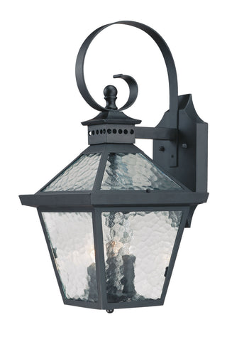 Buy matte-black-with-clear-glass-and-clear-shade Bay Street Wall Lantern by Acclaim Lighting