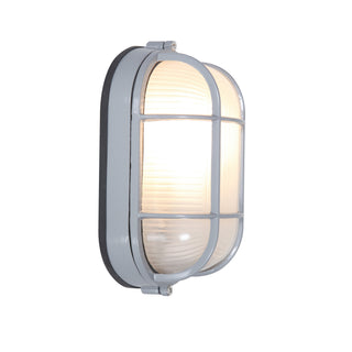 Buy satin-with-frosted-glass-and-white-shade Nauticus Dual Mount Outdoor (Wet) Bulkhead by Access