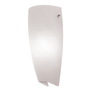 Buy brushed-steel-with-alabaster-glass-and-white-shade Daphne Outdoor (Damp) Sconce by Access