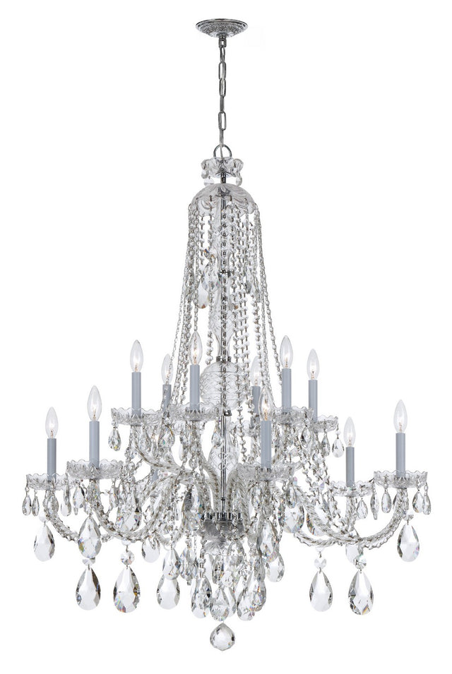 Traditional Crystal Outdoor (Damp) Chandelier by Crystorama