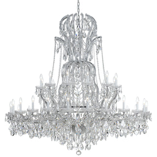 Buy polished-chrome-and-clear-shade Maria Theresa Chandelier by Crystorama