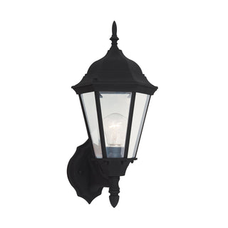 Buy black-with-clear-beveled-glass-and-clear-shade Bakersville Outdoor (Wet) Wall Lantern by Generation Lighting