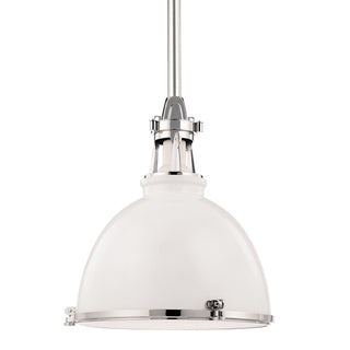 Buy white-polished-nickel-combo Massena Outdoor (Damp) Pendant by Hudson Valley