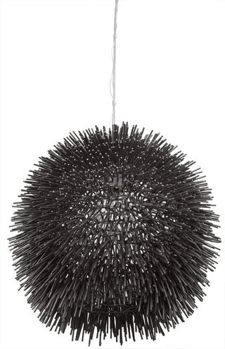 Buy black-and-metal-shade Urchin Pendant by Varaluz